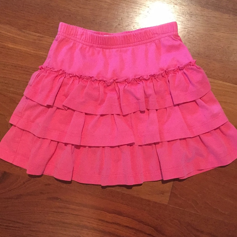 Hanna Andersson tiered pink skirt